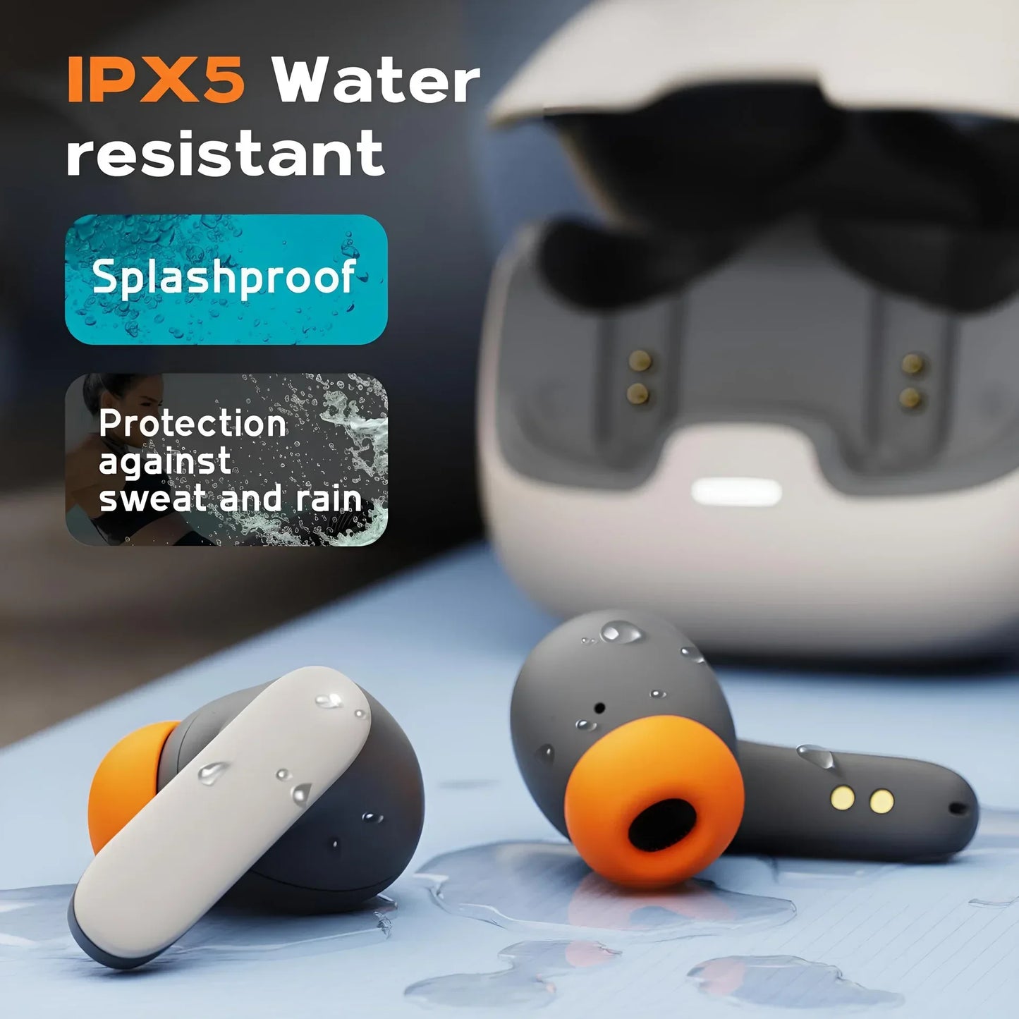 5.4 Bluetooth TWS Wireless Bluetooth Earphones Ultra-Low Latency Dual Microphone ENC Noise Cancelling in Ear Bluetooth Earphones