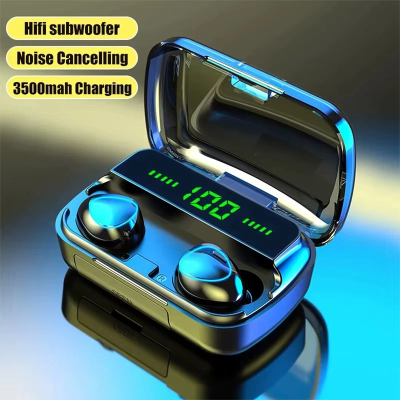 Original Wireless Bluetooth Headset Bluetooth Headphones with Mic Earbuds Charger Box LED Display Fone M10 Earphones