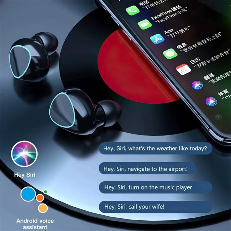 Original Wireless Bluetooth Headset Bluetooth Headphones with Mic Earbuds Charger Box LED Display Fone M10 Earphones